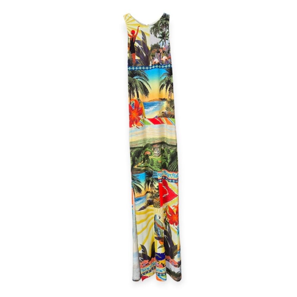 Alice + Olivia Pania Racerback Maxi Dress in Island Dreams‎ Size 6 New With Tags - Picture 5 of 9